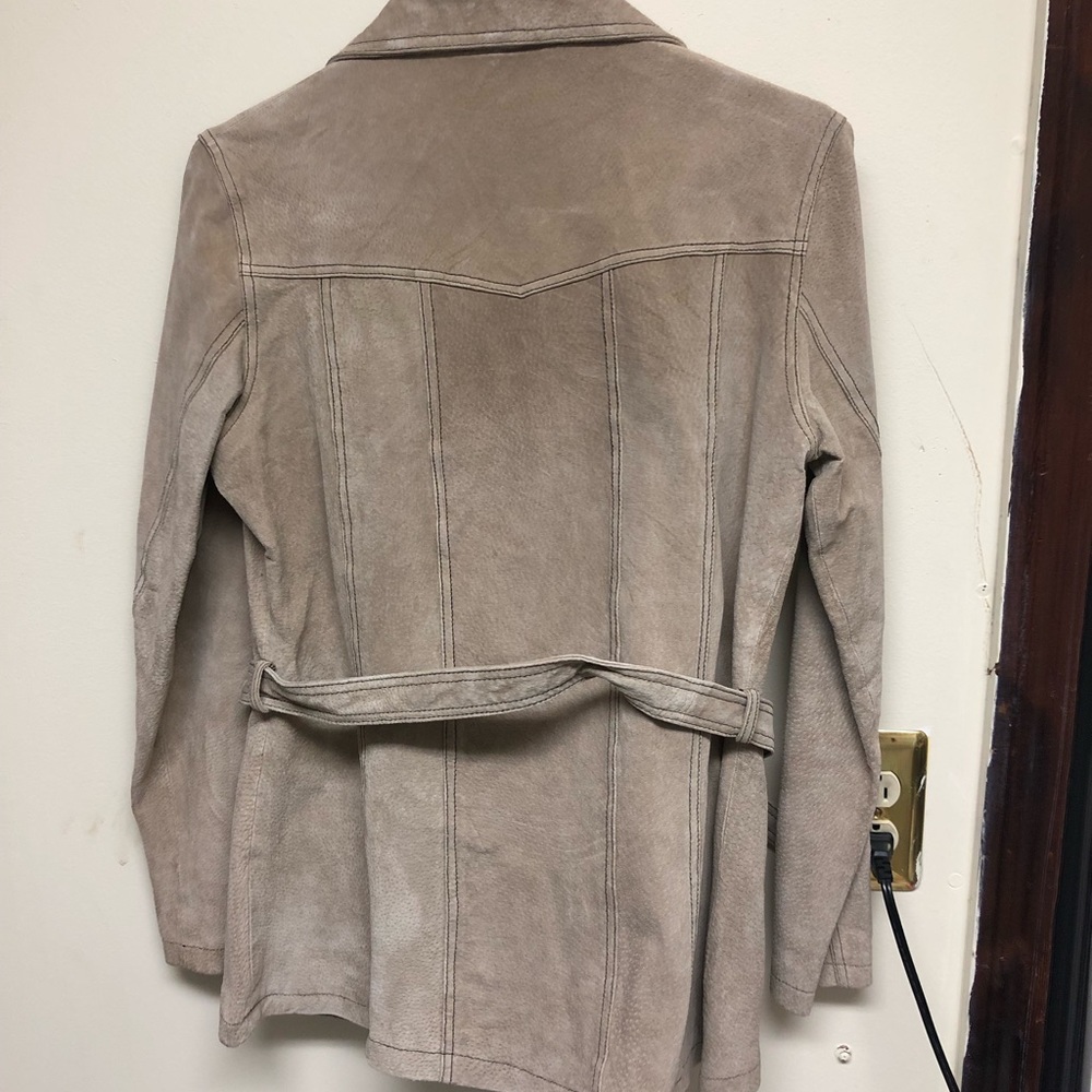 *SOLD*Wilson Leather Maxima Suede Tie Jacket - Picture 4 of 5